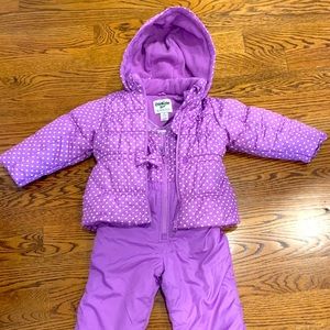 OSHKOSH Bgosh Purple snow suit